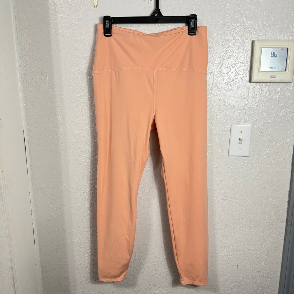 A New Day Womens High-Rise Leggings Peach Orange Ankle Length Size Large